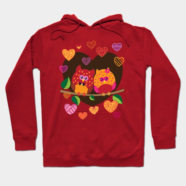 Owls always Love You Hoodie by Nobiya